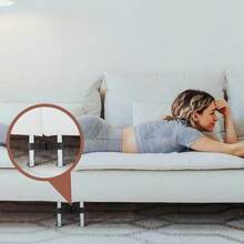 6 Pack Sectional Couch Connectors, Keep Sofa In Place Without Tools, Quick Install Tool-Prevent Sliding, Gaps &Amp; Floor Scratches, Sectional Couch Legs Cinch Straps - Black - View 6