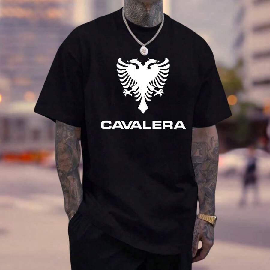 Cavalera Printed Shirt New Cotton 30.1 Premium T-Shirt - màu đen - Xem 1