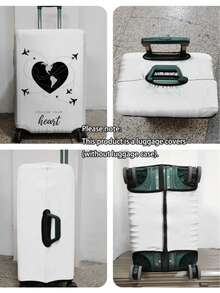 1pc 300G/Square Meter Airplane Travel Series Printed Pattern, Very Suitable For Business Travel, Summer Vacation Back To School, Checked Luggage, Scratch-Resistant And Wear-Resistant Polyester Protective Cover Suitable For Men And Women's Luggage Cover, Dust-Proof Travel Accessories Are Easy To Hand Wash, Washable And Detachable, Essential Accessories For Outdoor Vacation Travel (Fits 20-28 Inch Luggage) - Multicolor - View 11