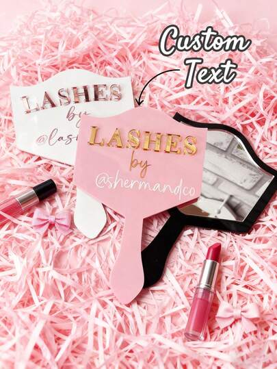 Spersonalizowane rekwizyty dla technika rzęs, lusterko ręczne, akcesoria do mediów społecznościowych, narzędzia do fotografii przedłużania rzęs, sprzęt do fotografii kosmetycznej tatuażu brwi, dekoracja gabinetu makijażu rzęs | estetyczne oznakowanie | dekoracja salonu, narzędzia dla stylisty makijażu rzęs, stylowe rekwizyty do makijażu rzęs, stylowe oznakowanie salonu, wysokiej jakości lustro, sprzęt profesjonalny, narzędzia do makijażu brwi, prezenty dla właścicieli salonów, wizażystów, entuzjastów makijażu rzęs, prezenty świąteczne.