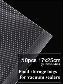 100/50pcs Transparent Vacuum Bags, Matte Textured Seal Bags, Plastic Packaging Bags, Vacuum Compression Fresh Keeping Bags - Multicolor - View 14