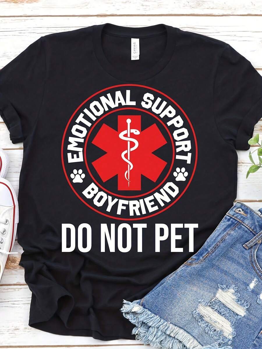 Emotional Do Not Pet Emotional Port Boyfriend-Funny Boyfriend Humorous Shirt, Boyfriend Annrsary Shirt, Gift From Girlfriend, 's Gift - 款式25 - 查看 1