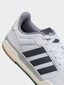 Adidas ENTRAP Comfortable Versatile Non-Slip Durable Low-Top Retro Basketball Shoes, Unisex, White & Blue, Retro American Campus Style Teenage Vibe Basketball Sneakers - White - View 4