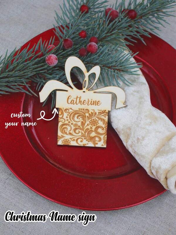 Custom Christmas Tree Decors, Santa Claus Money Holder, Xmas Baubles, Wooden Baubles, Laser Cut Baubles, Gift Tags For Christmas, Gift Tags.