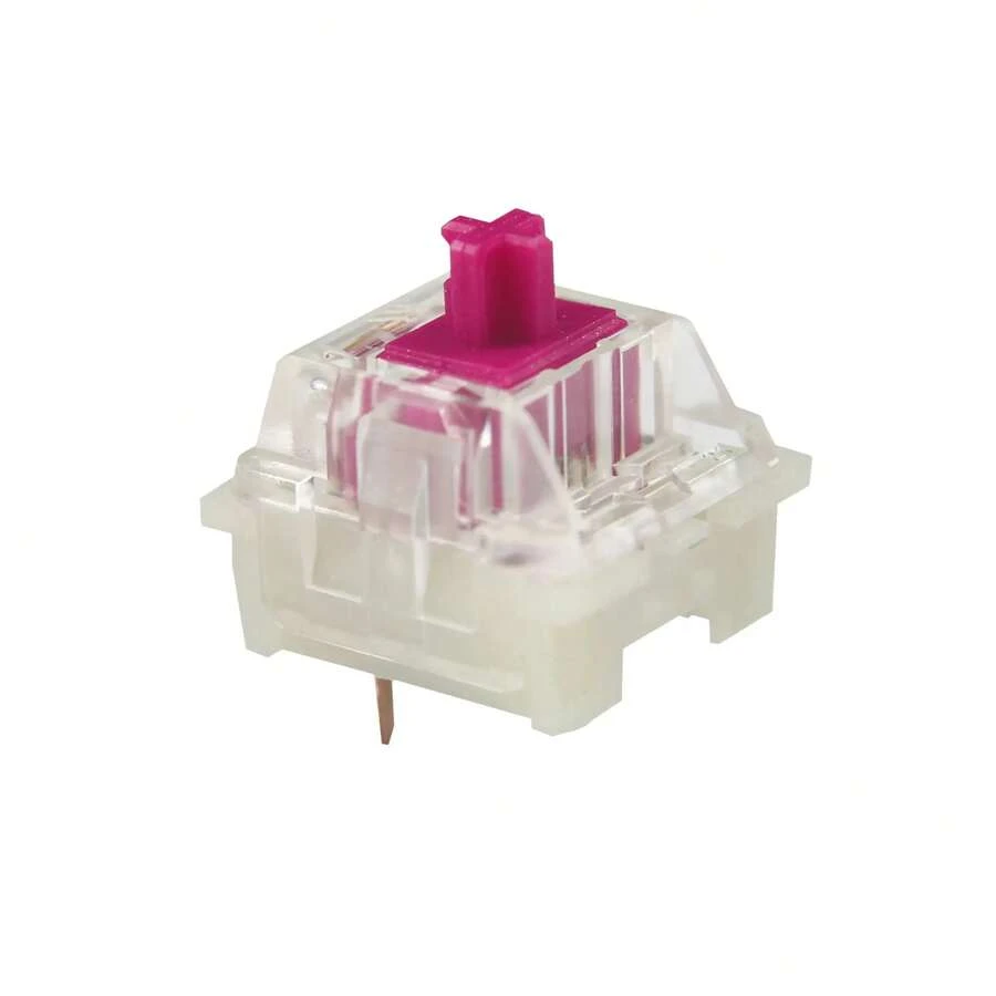 KTT Red Wine Switch 44g Linear 3 Pin For Mechanical Keyboard Customization Plate Mounted Compatible For MX Mechanical Keyboard - Burgundy - View 1