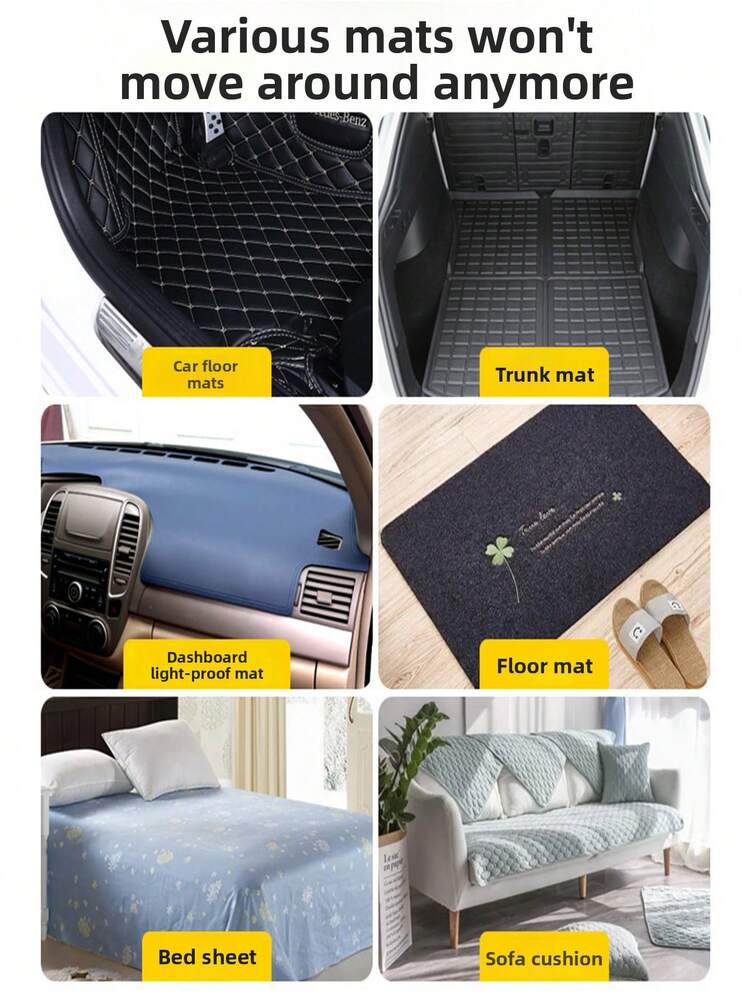 20pcs/40pcs Carpet Anti-Slip Grippers, Strong Anti-Curl Anti-Slip Tape, Sofa Pad Fixers, Double-Sided Carpet Clips, Prevent Carpet Shifting And Curling, Reusable Anti-Slip Carpet Tape, Anti-Slip Fixers, Suitable For Hardwood, Tile And Marble Floors Carpet Pads, Double-Sided Carpet Fixers, For Fixing Carpet Edges - Black - View 8