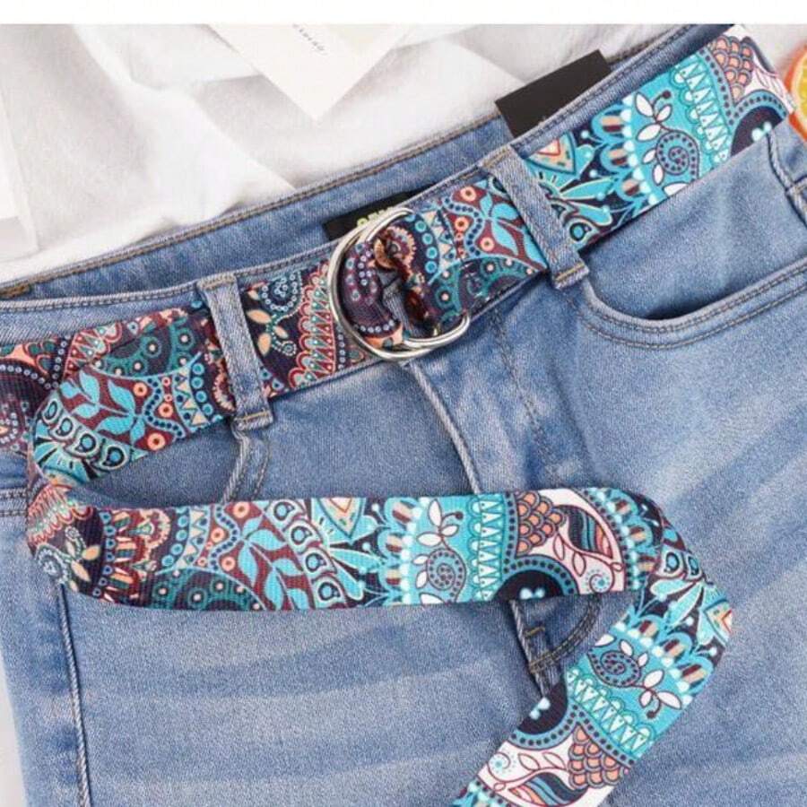 1 Stück unisex Gürtel im Boho-Stil für lässige Streetfashion, einfach an- und auszuziehen, geeignet für Outdoor-Sport, Reisen und den täglichen Gebrauch