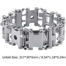 Herramienta Multifuncional de Acero Inoxidable, 29 en 1, Pulsera portátil Punk (Blanco)(default) - Tipo 1 - Ver 6