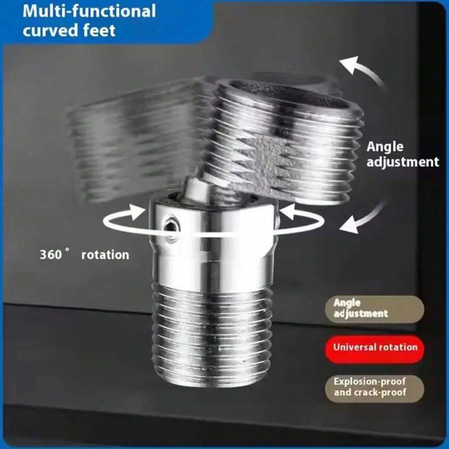 360 ° Grifo ajustable con adaptador de esquina de tornillo excéntrico, accesorios para grifo de cocina - A - Ver 1