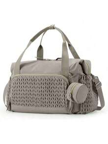 1 件婴儿尿布包、大容量手提包、旅行尿布包、带奶嘴袋的分娩医院包、带奶嘴盒的尿布手提包、旅行妈咪手提包 - 彩色 - 查看 10