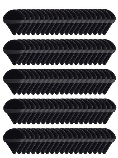 50-1pcs Velvet Makeup Sponge, Multi-Functional Makeup Tool, Face Powder Puff, Air Cushion Puff, Wet & Dry Makeup Sponge, Reusable Makeup Sponge, Loose Powder Puff, Beauty Makeup Tool, Makeup Sponge, No Latex, Air Cushion Puff, Makeup Supplies, Suitable For Liquid Foundation, BB Cream, Concealer, Suitable For All Skin Types