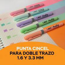 , Marcatextos con Grip, Subraya Todo, Punta Cincel, Marking Pastel, Surtido de Colores, 5 piezas - 5 Unidad (Paquete de 1) - Ver 4