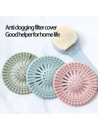 Anti Clogging Filter Cover Good Helper For Home Life Silicone Filter Screen, Bathroom Drain, Hair Filter Screen, Kitchen Sink, Odor Proof, Blocked Silicone Hair Proof Floor Drain
