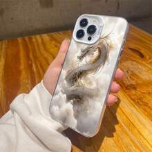 Phone Case With A Dragon Roaming In Mid-Air For IPhone 16 Pro Max, Smudge-Proof, Drop-Proof Case 15/14 Plus/13 Cartoon 12/11Pro Phone Case - Mixed Color 1 - View 3