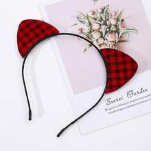 1pc Solid Color Cute Elegant Chic Polyester Fiber Party/Street Vintage Rabbit Ears Headband,Suitable For All Seasons Including Easter Halloween