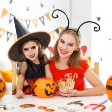 Ant Tentacles Hair Band Accessory Halloween Headband Halloween Costume Headband For Cosplay Dress Up Party Favors Supplies Black - As Pic - View 8