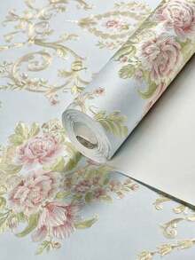 1pc Self-Adhesive Wallpaper, Warm Girl's Bedroom Wallpaper Wall Sticker, 3D Stereoscopic Wall Decal, Room Background Wall - Multicolor - View 18