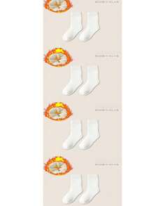 4 双女士保暖袜厚款保暖毛圈袜适合冬季中筒袜