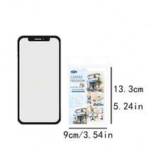 1 Pack Of 1 Pc Vintage European Coffee Theme Stickers, Creative Aesthetic Sticker Decals, DIY Decorative Scrapbooking Craft Materials, Holiday Gift, Personalized Scrapbook School Supplies Scrapbook Supplies Stationery - Multicolor - View 12