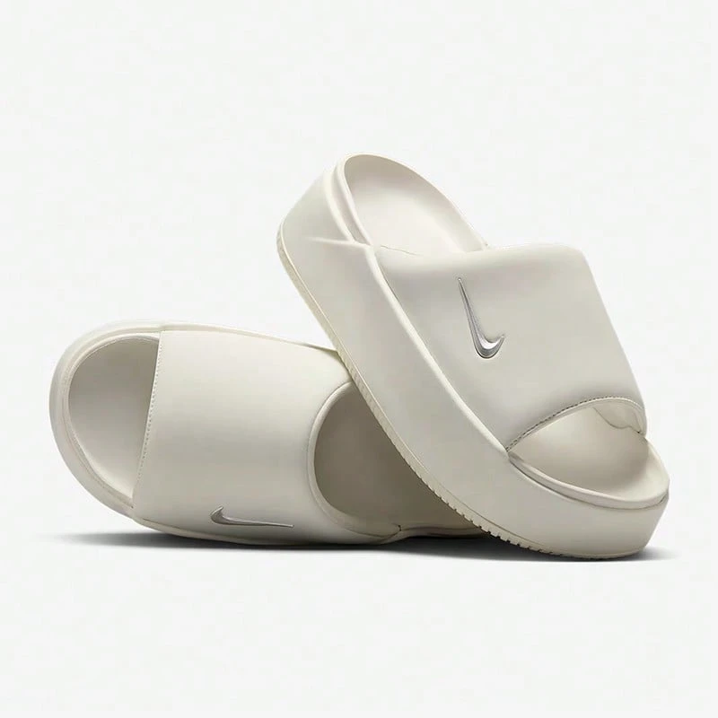 Giày Nike WMNS NK CALM ELEVATION dành cho nữ, Dép đi biển - Trắng đen/xám - Xem 1