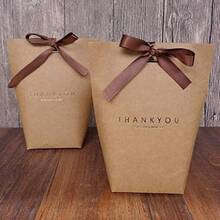 9 PCS Thank You Gift Wrap Boxes Packing Bags(9 Brown), Minimalist Gift Boxes Easter, Drative Presents Box Bundle For Packing Candy/Tie,25111418 - 巧克力棕 - 查看 2