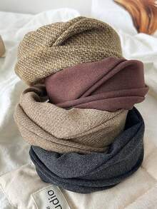 1 chiếc băng đô dày màu trơn thời trang, đa năng và phù hợp cho đi chơi, hẹn hò, tụ họp và trang trí tóc, băng đô cài tóc, phụ kiện tóc cho nữ, phụ kiện đội đầu - Nhiều màu - Xem 4