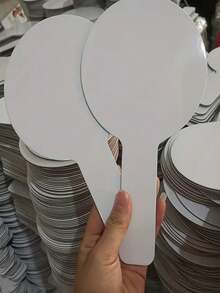 5-Pack Double-Sided Reusable Whiteboard Set - Handheld Whiteboards, Includes 5 Whiteboards, 1 Pen, And 1 Eraser, Erasable, Tabletop Memo, Message Board, Writing Pad, Scratch Pad, Handwriting Board - White - View 3