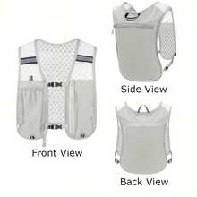 Women's Lightweight Reflective Nightrunning Backpack, Breathable Water-Resistant Running Vest Backpack (Multiple Colors Available), Multifunctional Lightweight Storage Equipment, Convenient For Carrying Water Bottle And Phone During Sports, Unisex Sports Vest, Fitness Hiking Running Equipment, Portable Water Bottle Backpack