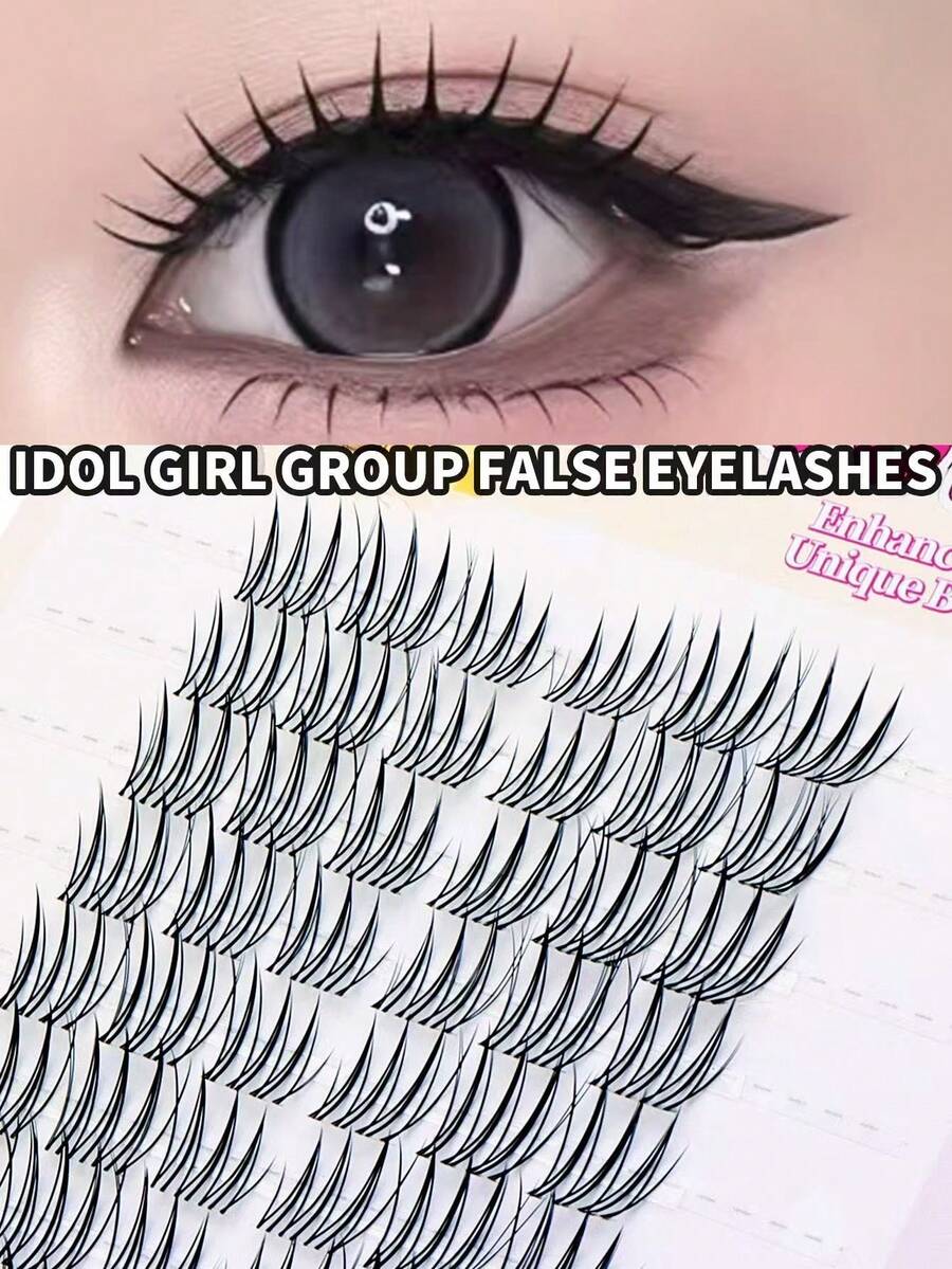 60 Clusters, 10 Rows - This Is A Girl Group Style Accessory That Suits Light And European Styles. It Has A Highly Realistic And Fluffy Texture, Is Easy To Wear And Lightweight, Allowing You To Effortlessly Exude Elegance And A Natural Look. It Is Suitable For Daily Wear. - C - View 1