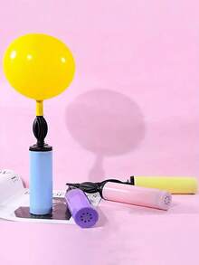 5pcs/Set Balloon Air Pump, Portable Handheld Inflator, Manual Balloon Inflator, Suitable For Birthday, Celebration, Wedding, Balloons (Random Color) - Multicolor - View 4