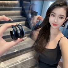 Elegant Vintage-Inspired Hoop Earrings - 925 Silvery Posts, Alloy, Perfect For Parties, Holidays & Everyday Chic