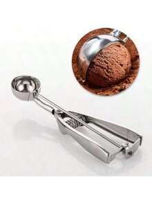 Stainless Steel Ice Cream Spoon Scoop Ice Cream Spoon Ice Lolly Spoon Watermelon Spoon Fruit Ball Spoon Spoon Scooping Spoon - Multicolor - View 11