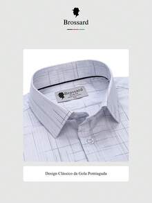 Men's Dress Shirt - Triple Protection: Waterproof, Greaseproof, And Stain Resistant - Made From Premium Fabric (38% Bamboo Fiber, 62% Polyamide), Soft And Breathable. Perfect For The Modern Man. Versatile For Everyday Wear. - Màu Xám nhạt - Xem 6