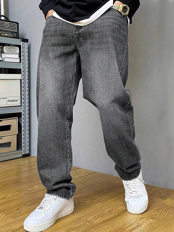 Jeans bleus décontractés pour hommes, mode pour le port quotidien