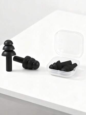 1 Pair/3 Pairs Christmas Tree Shaped Earplugs, Noise Cancelling Earplugs For Sleep, Work, Travel, Concerts, Swimming, Snoring, Washable Hearing Protection