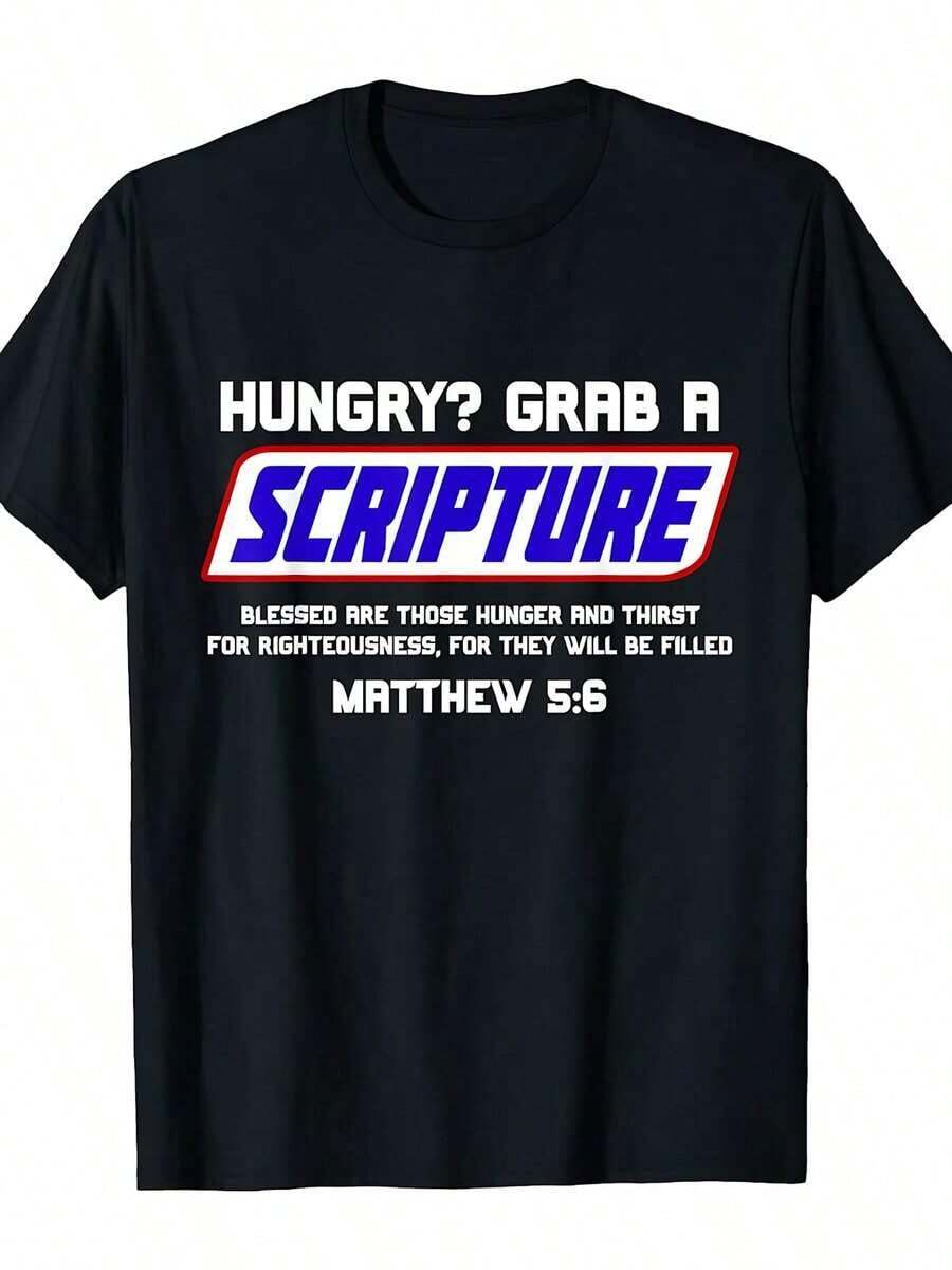 Funny Scripture Gifts, Bible Verse, Famous Scriptures, Quote T-Shirt - màu đen - Xem 1