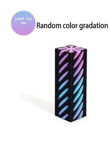 1pc Rotating Fidget Toy] 1pc Silicone Pop Fidget Toy - 3D Printed Rotating Push Ornament - Multicolor - View 14