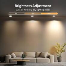 1/3/6pcs Touch Sensor LED Closet Lights - Adjustable Color Temperature LED Night Light, Warm/White Cabinet Light, USB Powered, Ultra-Thin Kitchen Table Lamp, Suitable For Kitchens, Bedrooms, Cabinets, Wardrobes, Stairs, Shoe Racks, Hallways - 彩色 - 查看 4