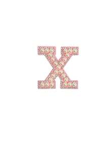 1pc Pearl Letter Pattern Canvas Tote Bag, Simple English Letter Solid Color DIY Handheld Insulated Lunch Bag, Lunch Box Bag, Thermal Lunch Bag, Large Capacity Insulated Lunch Tote Bag For Students, Office Workers, Waterproof, Oil-Proof - Multicolor - View 45