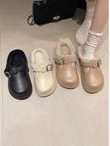 أحذية نسائية جديدة للخريف/الشتاء مزودة بسوستة وفتحات، بطانة من الفرو ناعمة ودافئة، أحذية منصة داخلية مريحة، مناسبة للأطباء والممرضات والجراحة والرياضة اليومية الخارجية، جنسي