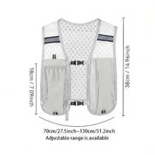 Women's Lightweight Reflective Nightrunning Backpack, Breathable Water-Resistant Running Vest Backpack (Multiple Colors Available), Multifunctional Lightweight Storage Equipment, Convenient For Carrying Water Bottle And Phone During Sports, Unisex Sports Vest, Fitness Hiking Running Equipment, Portable Water Bottle Backpack