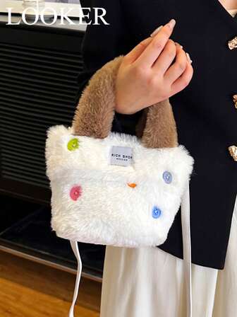 New Plush Handbag, Crossbody Bag, Shoulder Bag For Autumn/Winter