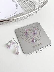 美甲装饰品，跨境热销圆形、方形、多边形金属磁性底座美甲展示架，指甲油架，韩式美甲用品，摄影道具，DIY配件