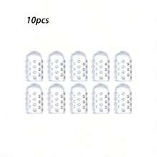 QKC 20pcs Toe Anti Abrasion And Pain Protection Silicone Toe Sports Toe Sleeve For Women High Heels Women Pumps And Men Sneakers Shoes Summer Daily Wear - 透明10 - 查看 2