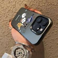 Funda para teléfono del grupo Kpop-TXT-S compatible con 16, 15, 14, 13, 12, 11 Pro, X, XR, XS, 8, Plus, con una parte trasera mate a prueba de golpes. - Negro - Ver 4