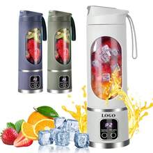 USB Rechargeable Blender And Juicer - Portable, Easy To Clean, With Digital Display, Ideal For Making Smoothies, Milkshakes, Fruit & Vegetable Juices, Great For Home, Office, Travel And Holiday Gifts. Portable Blender | Modern Kitchen Appliance | Digital Display Function, Juicer Blender, Practical New Year And Christmas Gift For Women. - Multicolor - View 5