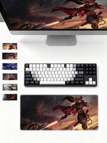 Extra große Gaming Mausunterlage, dicke Netzbar Zuhause E-Sport Tastaturmatte, Büro Schreibtischunterlage