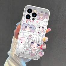 Funda protectora de teléfono de anime para iPhone 16ProMax/16Pro/16Plus/16/15ProMax/15Pro/15Plus/15/14ProMax/14Pro/14Plus/14/13ProMax/13Pro/13Mini/13/12ProMax/12Pro/12Mini/12/11ProMax/11Pro/11/XR, impresión genial de cómics y dibujos animados encantadores [GC683]. - Color mixto 1 - Ver 2