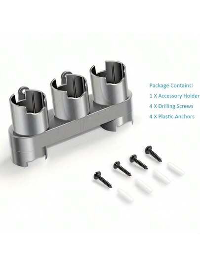 1pc ModelsV7 V8 V10 V11 V15 Cleaner Attachment Bracket Extension Base Wand Mount Compatible, Grijs Space Saving Mounted Stofzuiger Holder, Vloer Care Accessory view 3