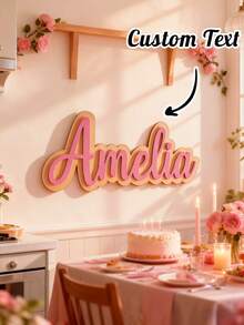 Una placa de madera personalizada, perfecta para personalizar la decoración de tu hogar, el número de apartamento, la puerta del dormitorio o como un letrero personalizado para la puerta principal o Navidad. Perfecto para mostrar nombres de familia, nombres de tiendas o nombres de mascotas. Un regalo pensativo para cumpleaños, celebraciones de regreso a la escuela, inauguraciones de casa, bodas, San Valentín, Navidad y Acción de Gracias, y también un gran regalo para parejas, niños, recién casados y amigos. - Multicolor - Ver 2